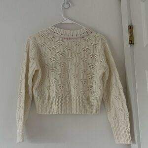 Cream knit sweater